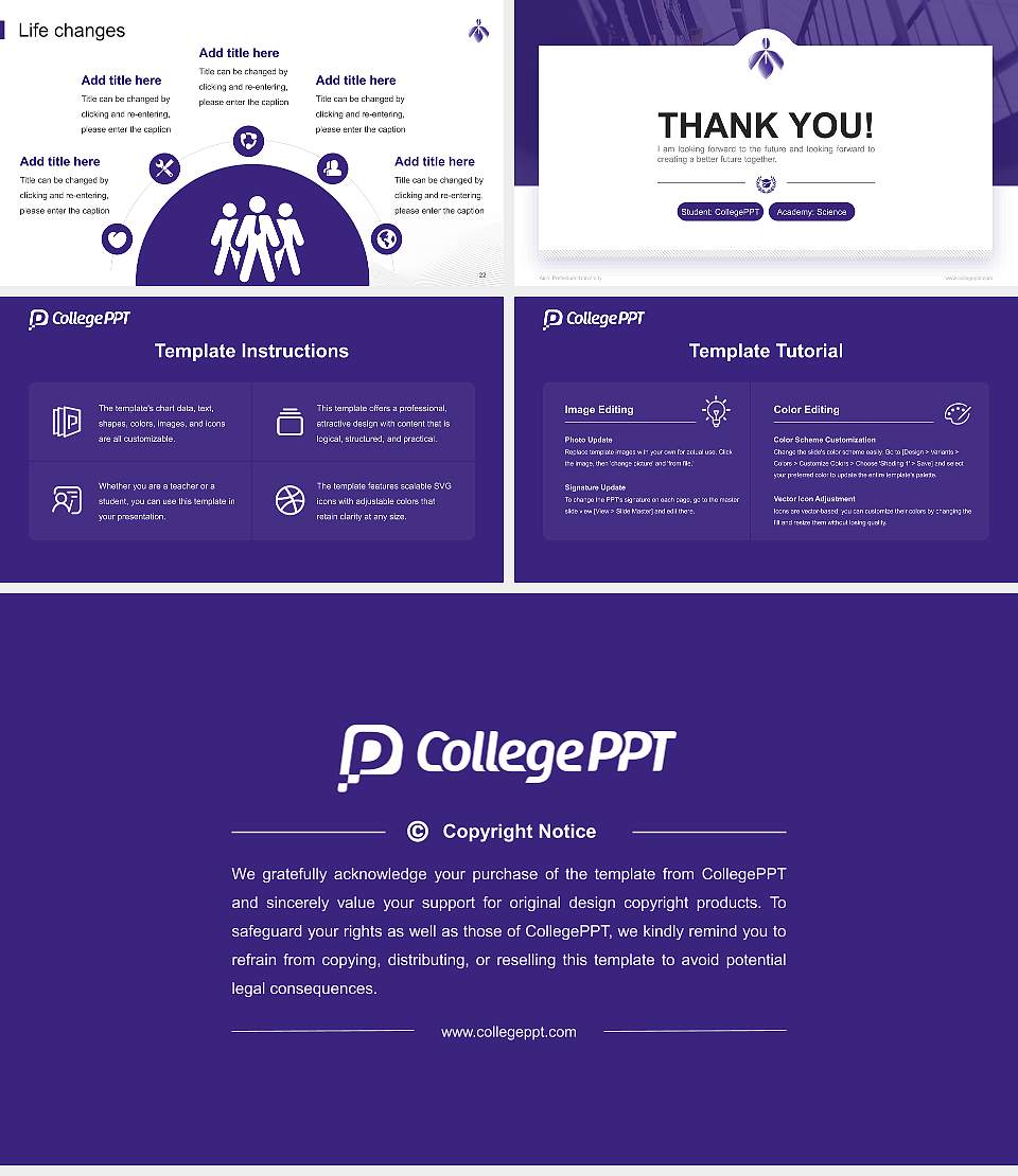 Aichi Prefectural University National Scholarship Defense PPT Template16:9 ratio PPT effect preview image4