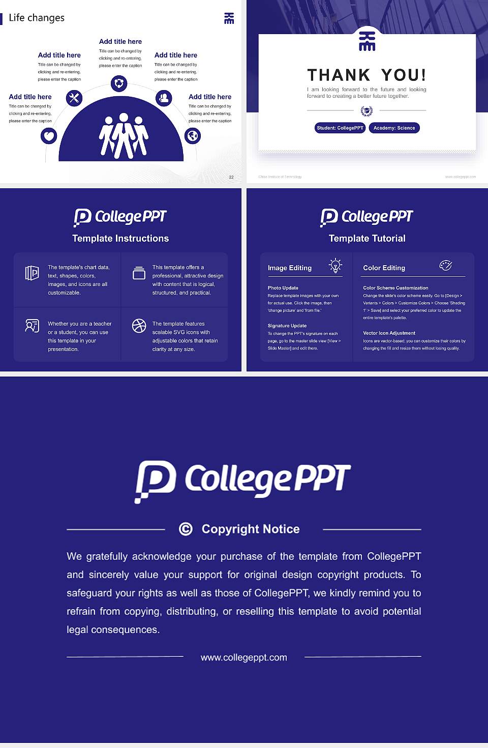 Chiba Institute of Technology National Scholarship Defense PPT Template4:3 ratio PPT effect preview image4