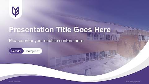 Yukon University Lecture Sharing and Networking Event PPT Template