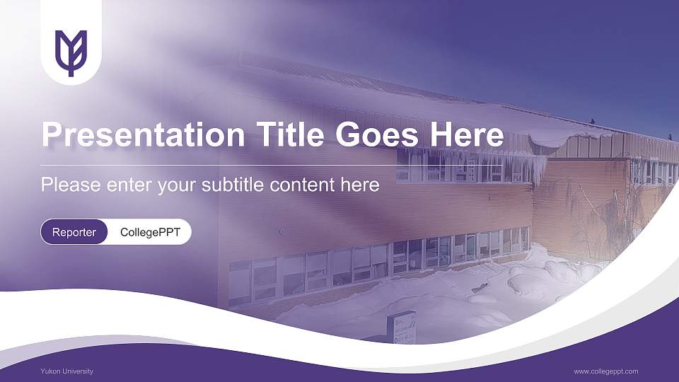 Yukon University Lecture Sharing and Networking Event PPT Template16:9 ratio PPT effect preview image