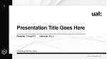 University of the Arts London Thesis Proposal/Graduation Defense PPT Template