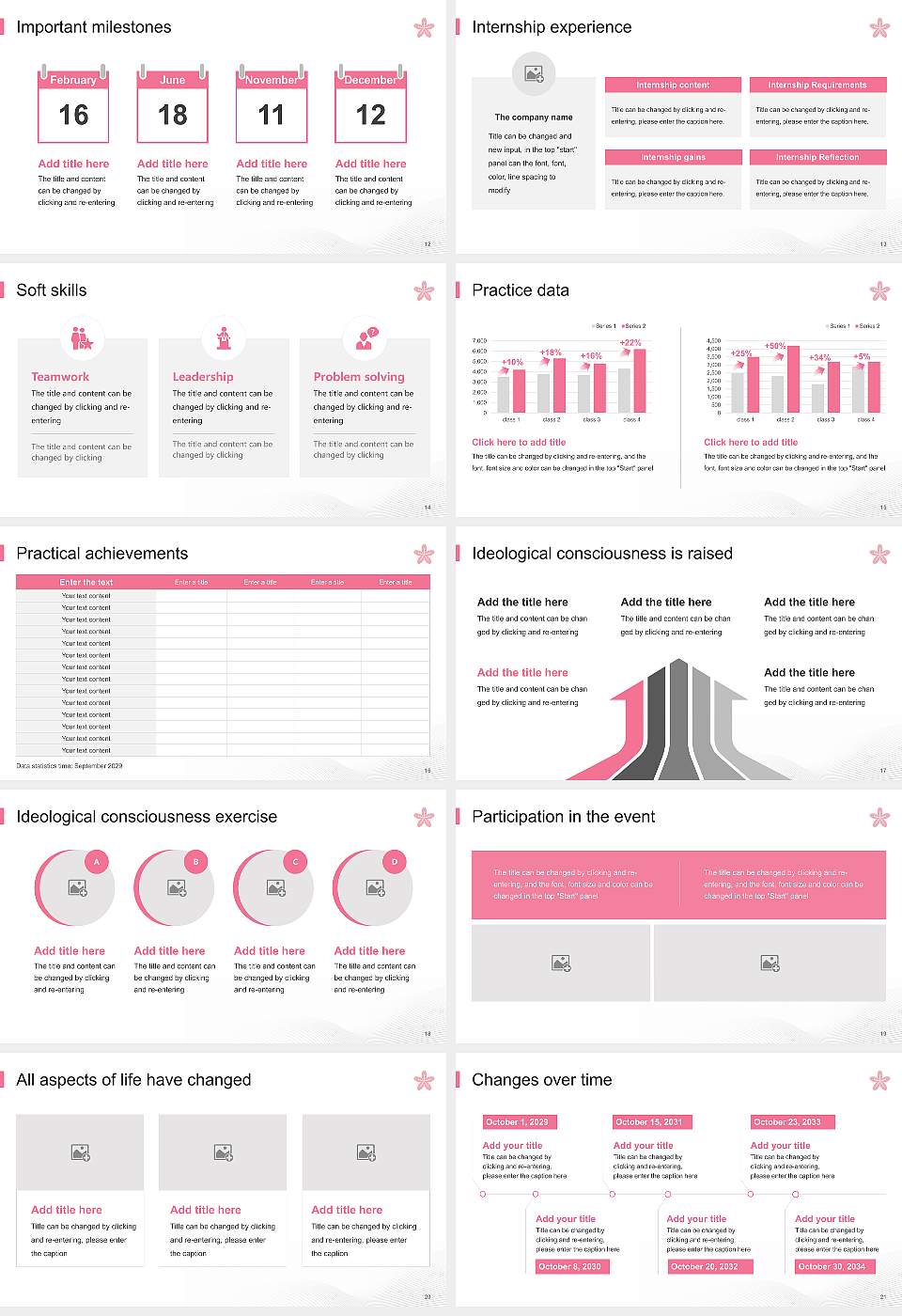 Gakushuin Women’s College National Scholarship Defense PPT Template16:9 ratio PPT effect preview image3