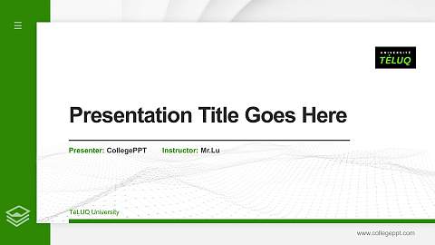 TéLUQ University Thesis Proposal/Graduation Defense PPT Template