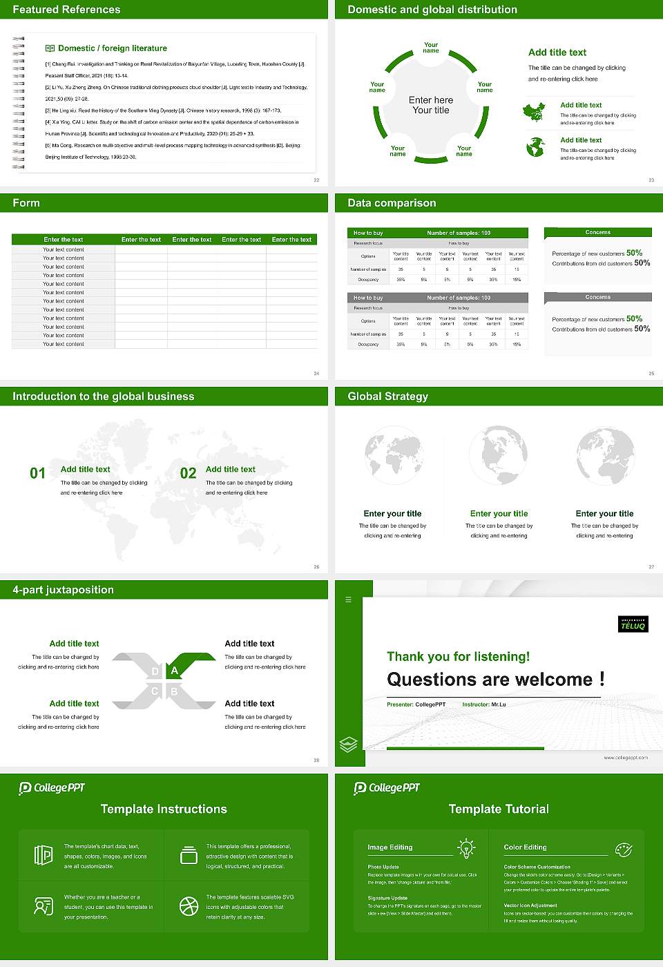 TéLUQ University Thesis Proposal/Graduation Defense PPT Template16:9 ratio PPT effect preview image4