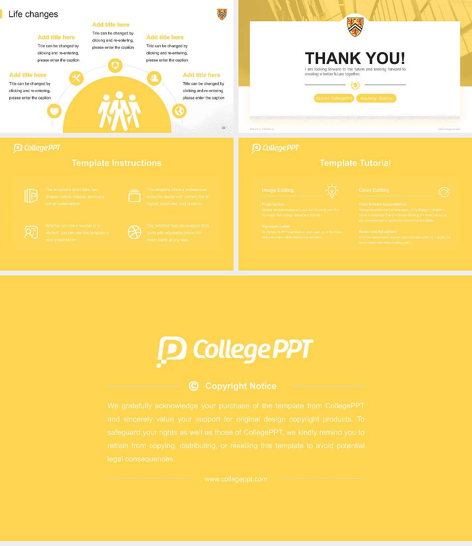 University of Waterloo National Scholarship Defense PPT Template16:9 ratio PPT effect preview image4
