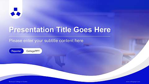 Butsuryo College of Osaka Lecture Sharing and Networking Event PPT Template