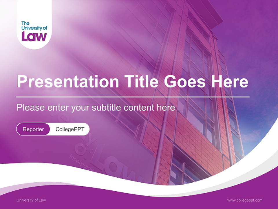 University of Law Lecture Sharing and Networking Event PPT Template4:3 ratio PPT effect preview image4