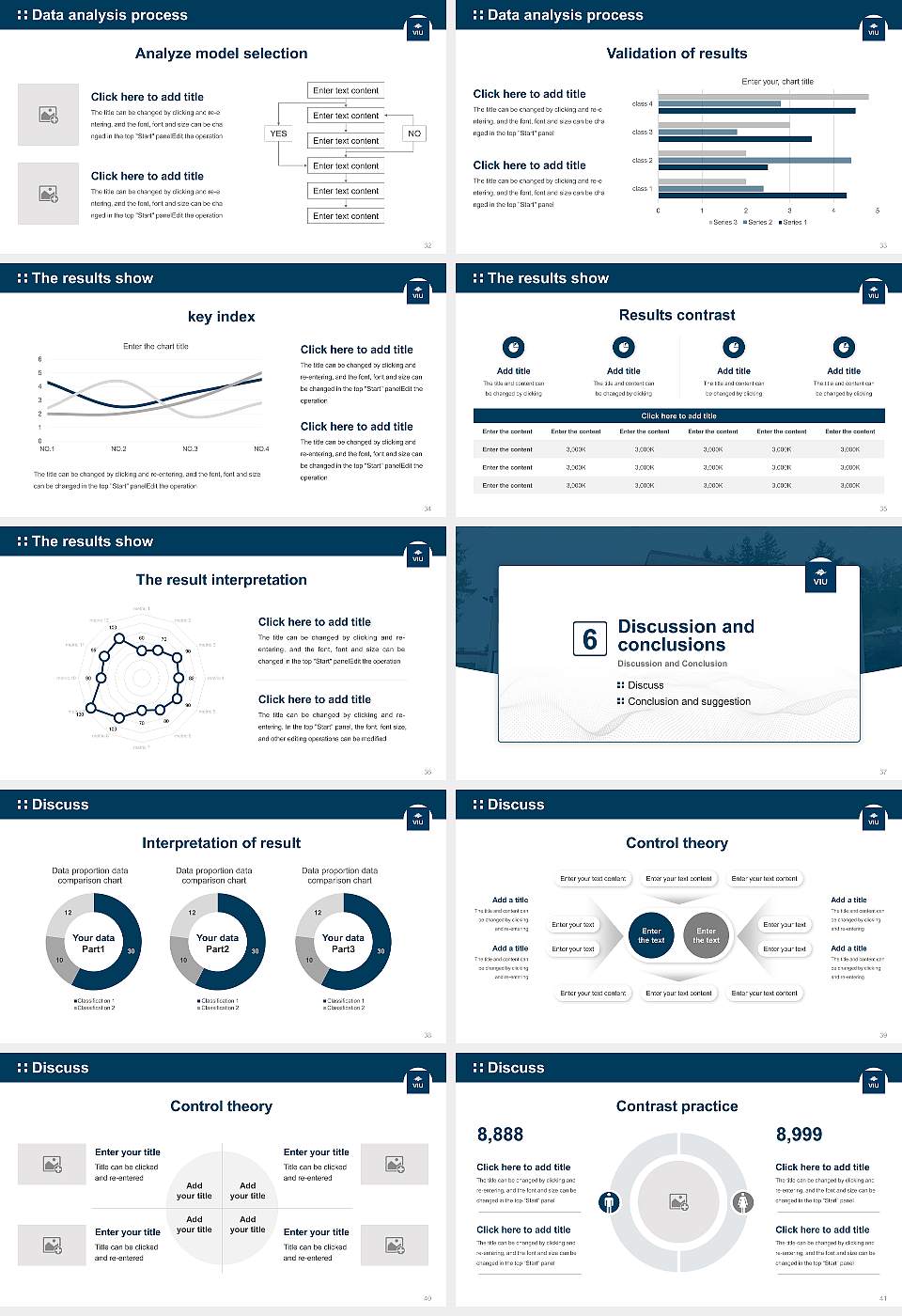 Vancouver Island University Graduation Thesis Defense PPT Template16:9 ratio PPT effect preview image5