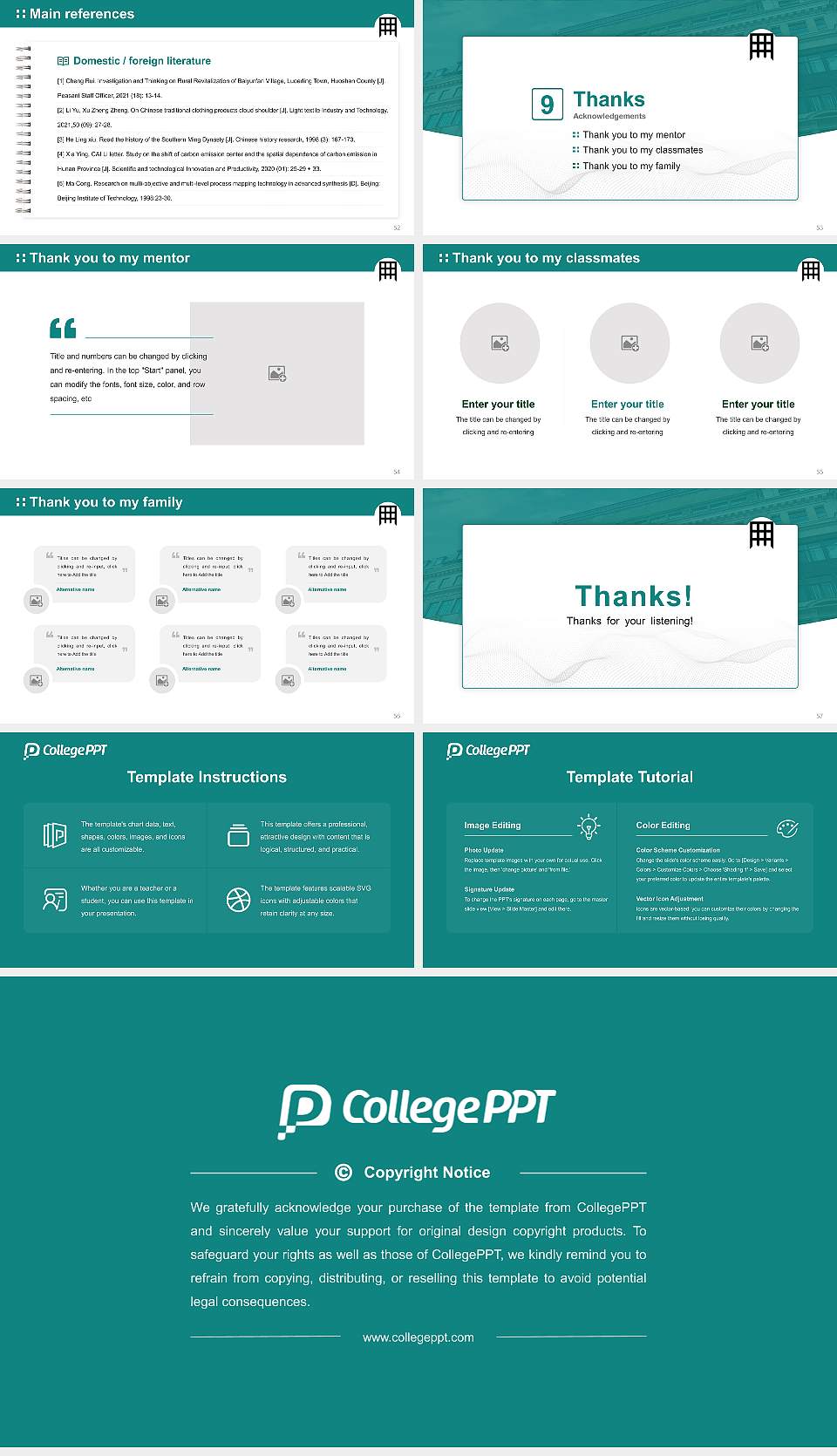University of Westminster Graduation Thesis Defense PPT Template16:9 ratio PPT effect preview image7