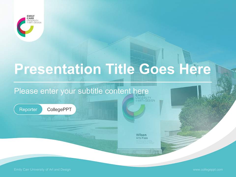 Emily Carr University of Art and Design Lecture Sharing and Networking Event PPT Template4:3 ratio PPT effect preview image4