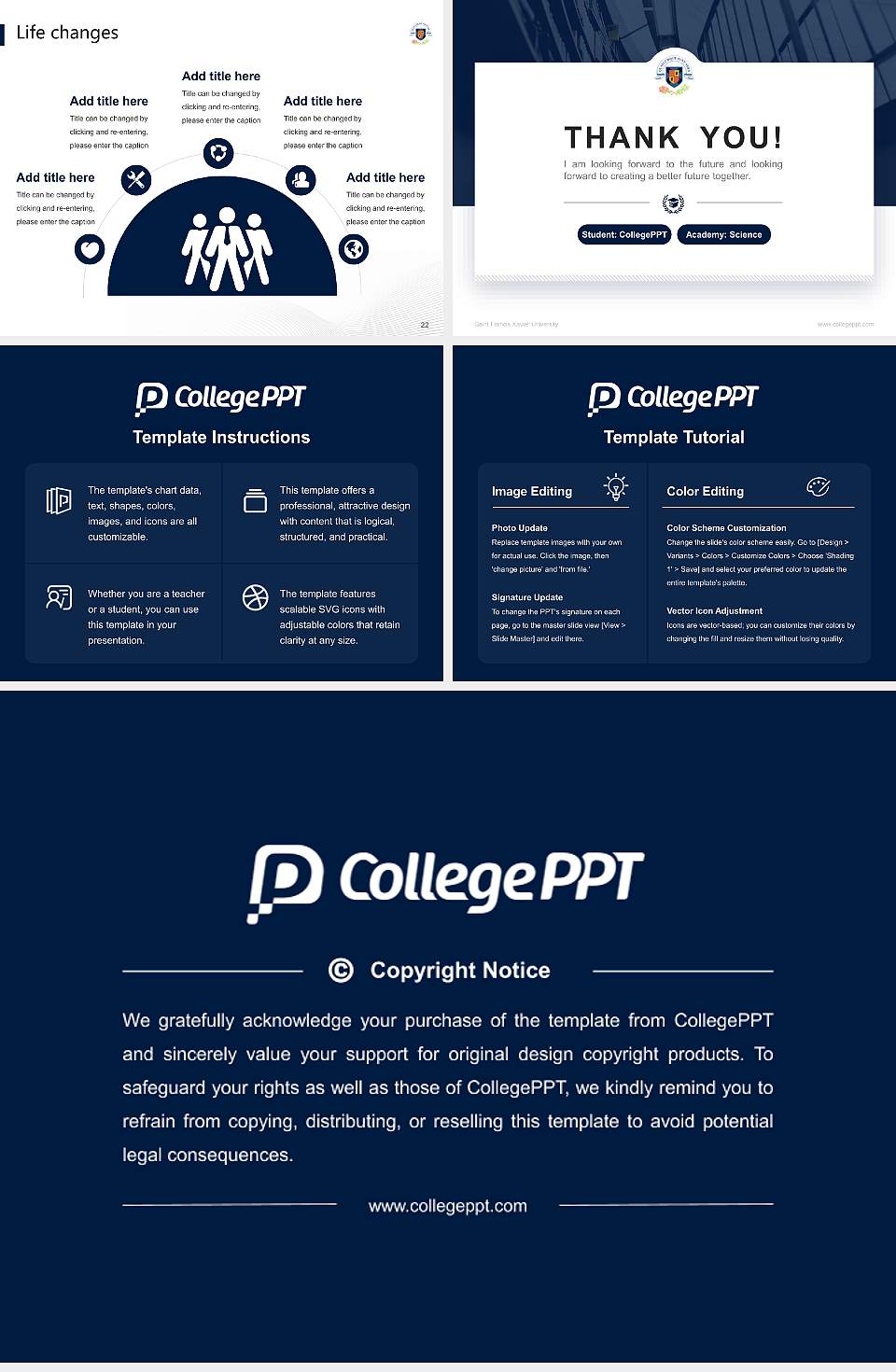 Saint Francis Xavier University National Scholarship Defense PPT Template4:3 ratio PPT effect preview image4