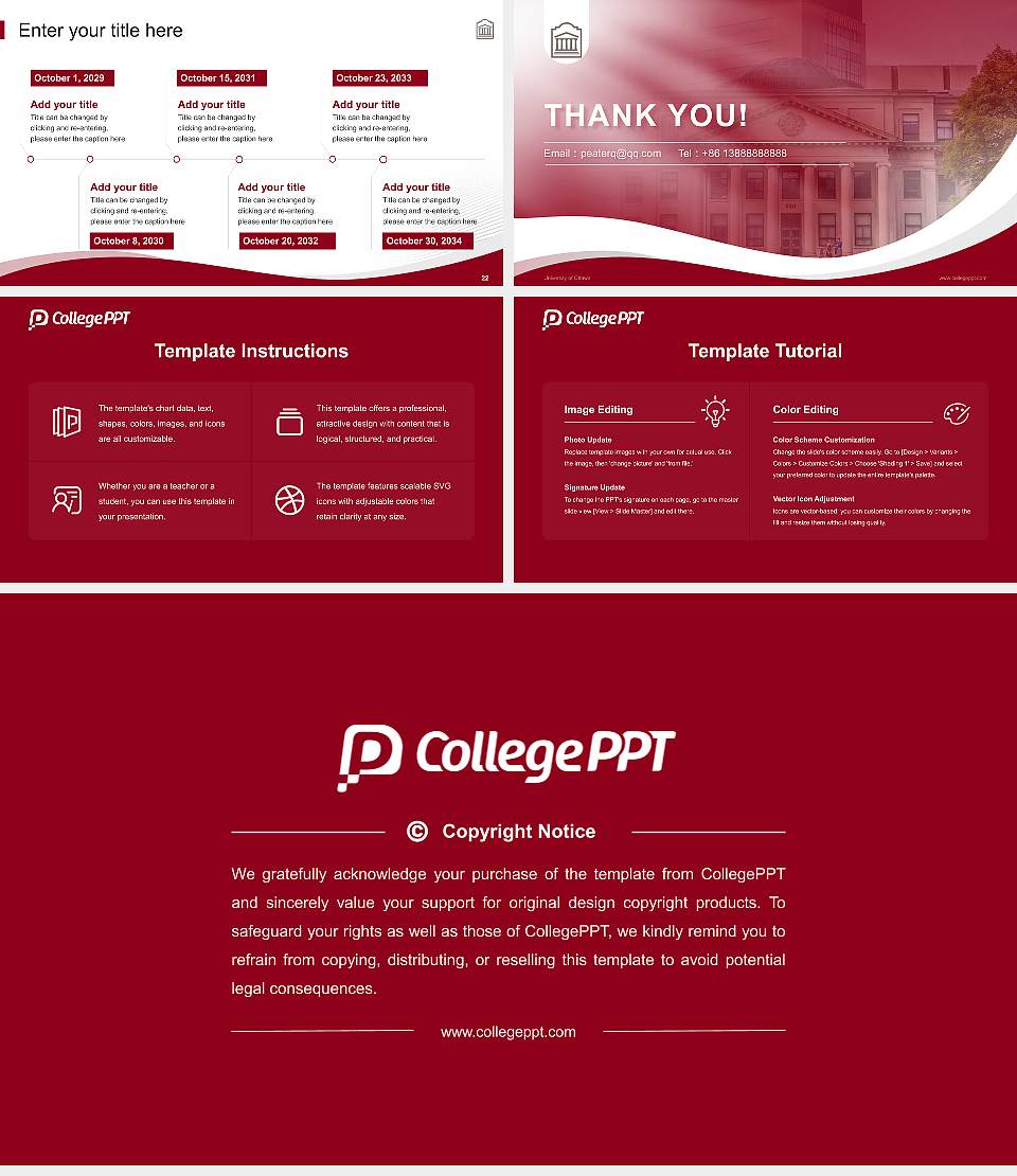 University of Ottawa Lecture Sharing and Networking Event PPT Template16:9 ratio PPT effect preview image4