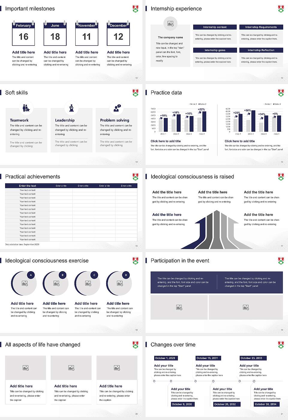 Aberystwyth University National Scholarship Defense PPT Template16:9 ratio PPT effect preview image3