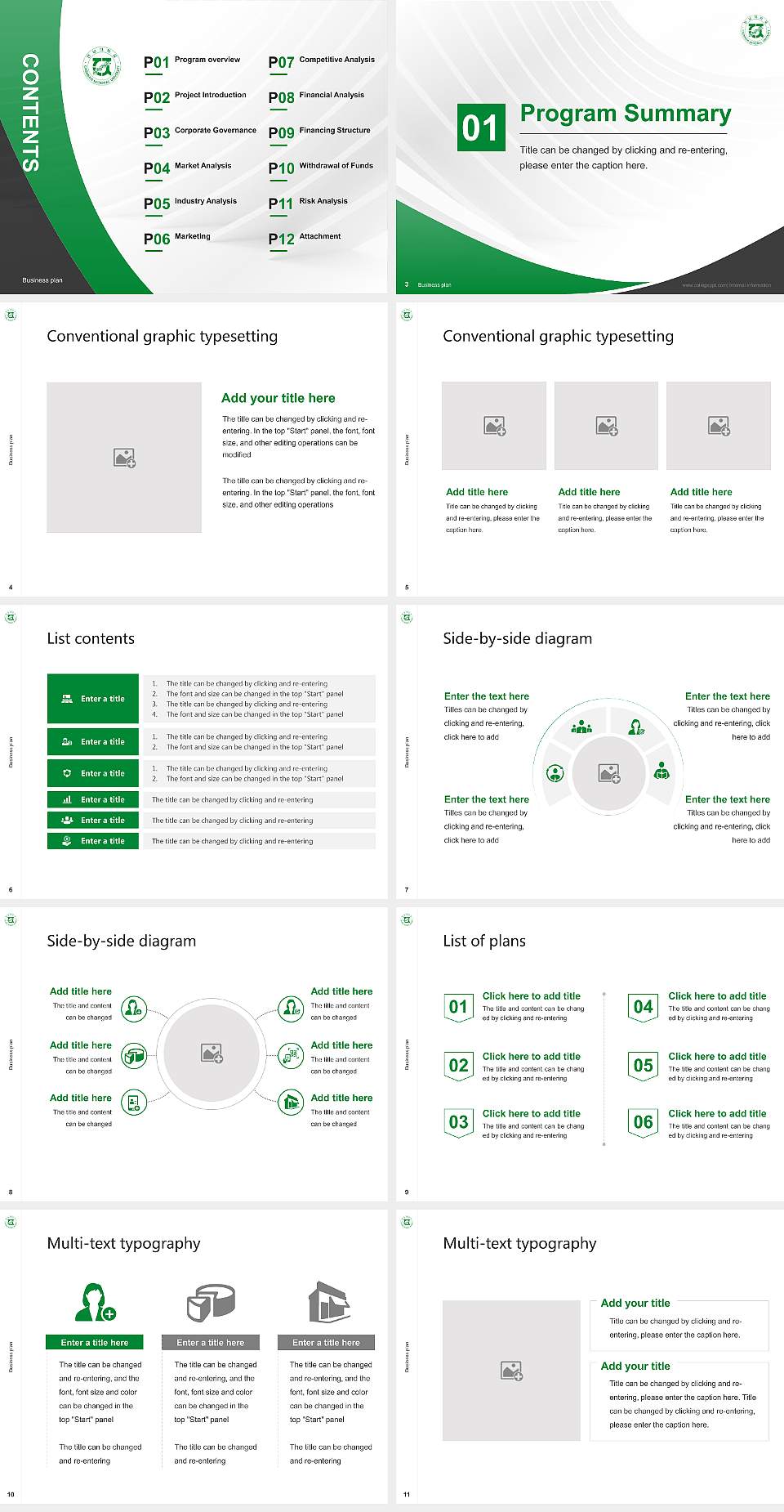 Yosu National University Competition/Entrepreneurship Contest PPT Template4:3 ratio PPT effect preview image2
