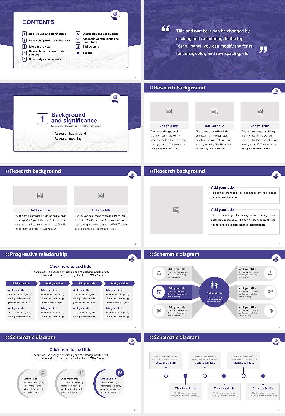 Fujita Health University Graduation Thesis Defense PPT Template16:9 ratio PPT effect preview image2