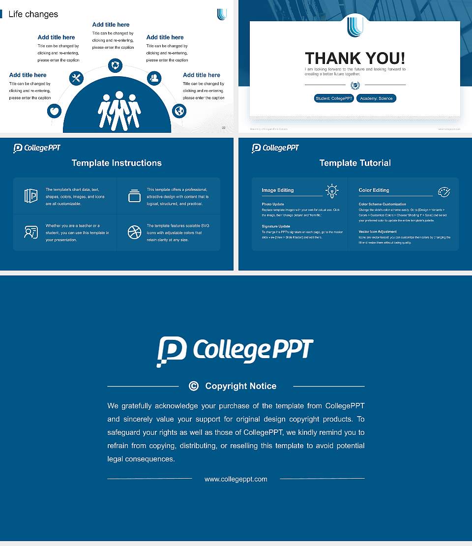 University of Niagara Falls Canada National Scholarship Defense PPT Template16:9 ratio PPT effect preview image4