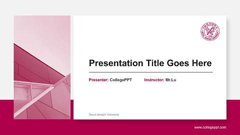 Seoul Jangsin University General Purpose PPT Template