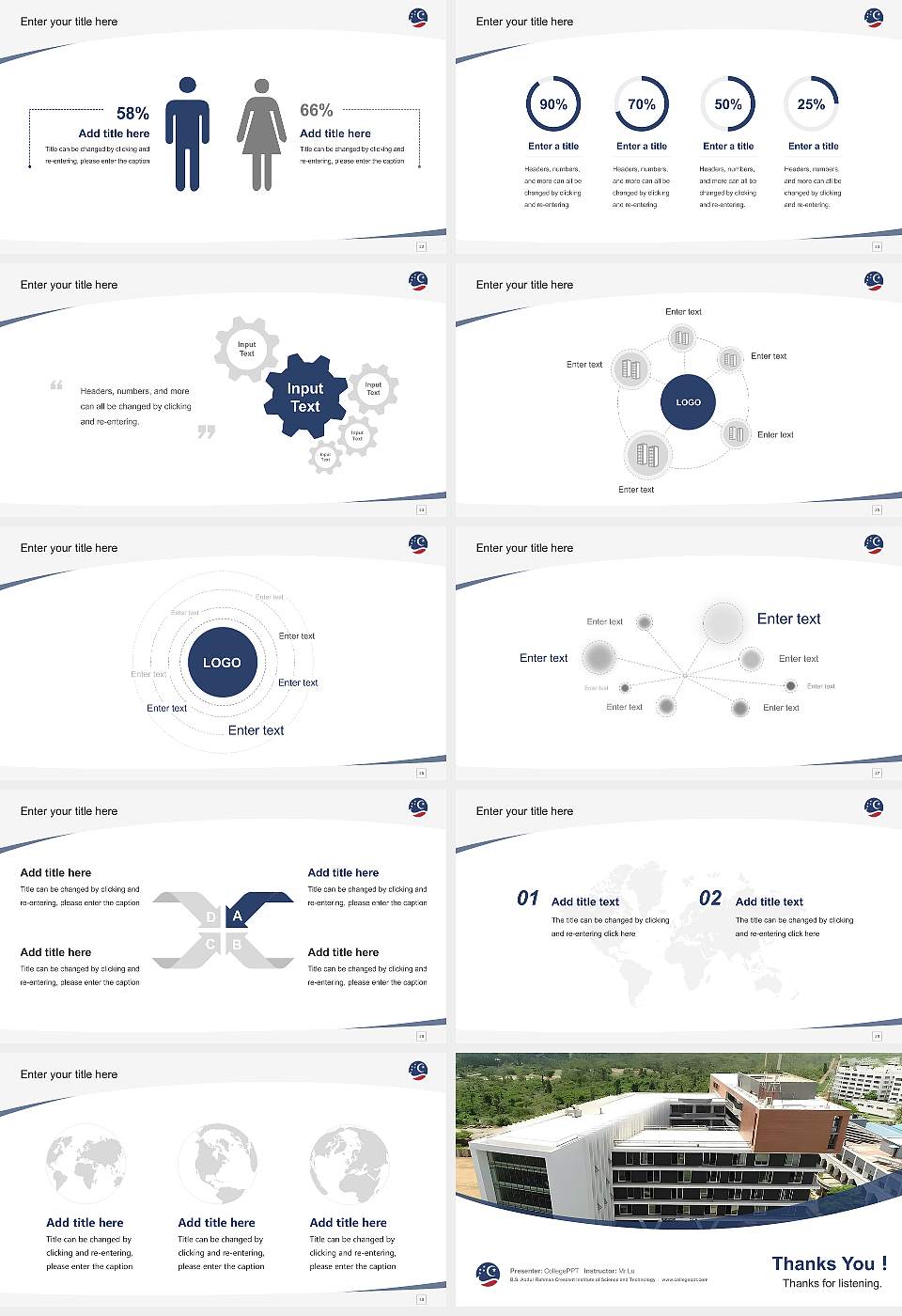B.S. Abdur Rahman Crescent Institute of Science and Technology Course/Courseware Creation PPT Template16:9 ratio PPT effect preview image4