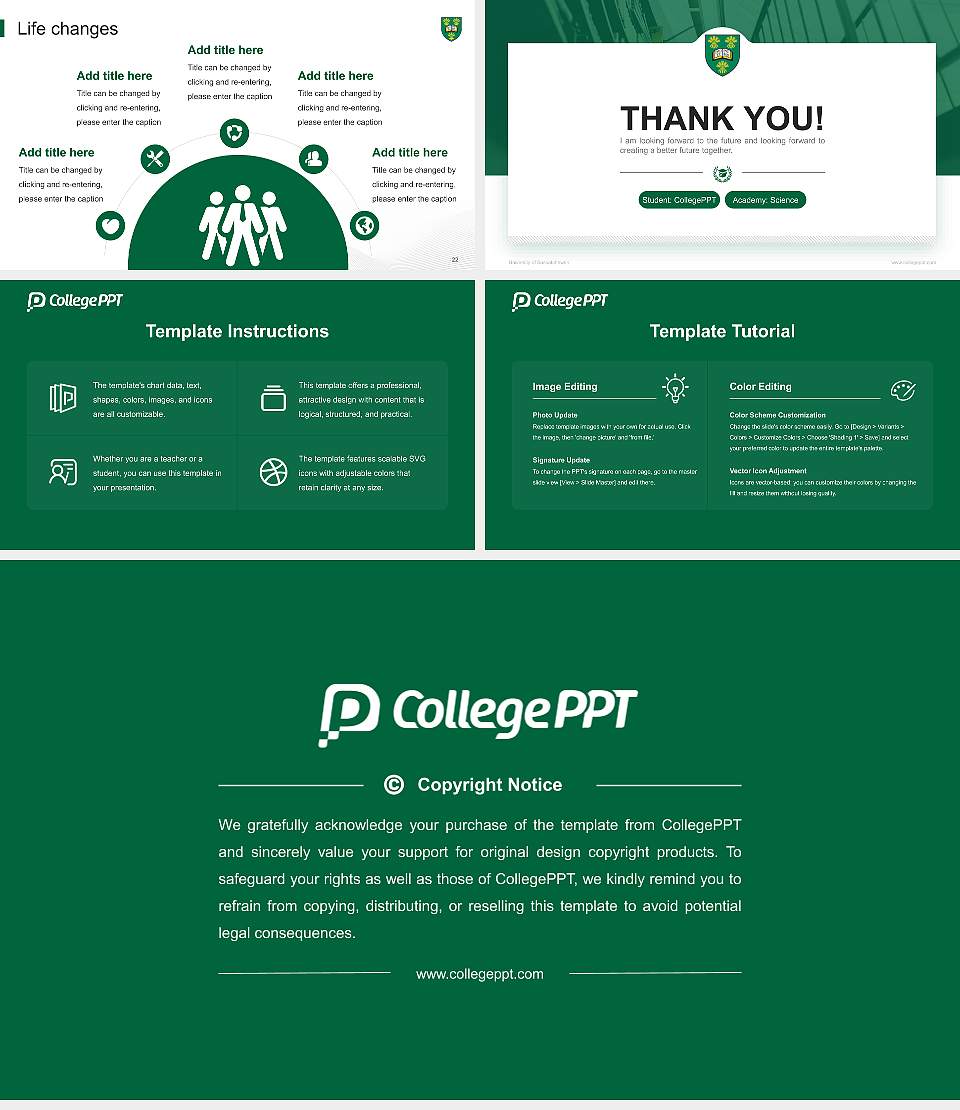 University of Saskatchewan National Scholarship Defense PPT Template16:9 ratio PPT effect preview image4