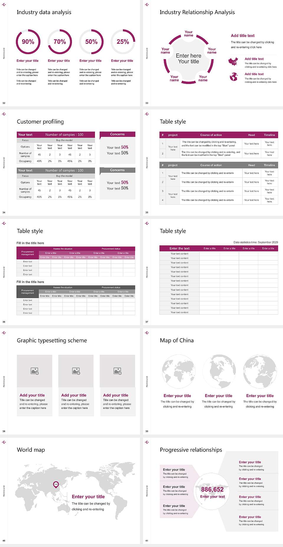 Chugoku Gakuen University Competition/Entrepreneurship Contest PPT Template4:3 ratio PPT effect preview image5