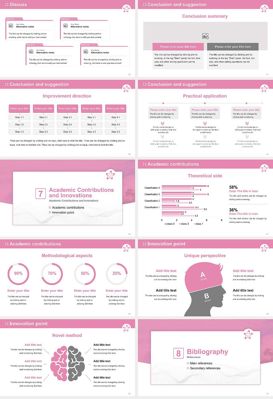 Fukuyama Heisei University Graduation Thesis Defense PPT Template16:9 ratio PPT effect preview image6