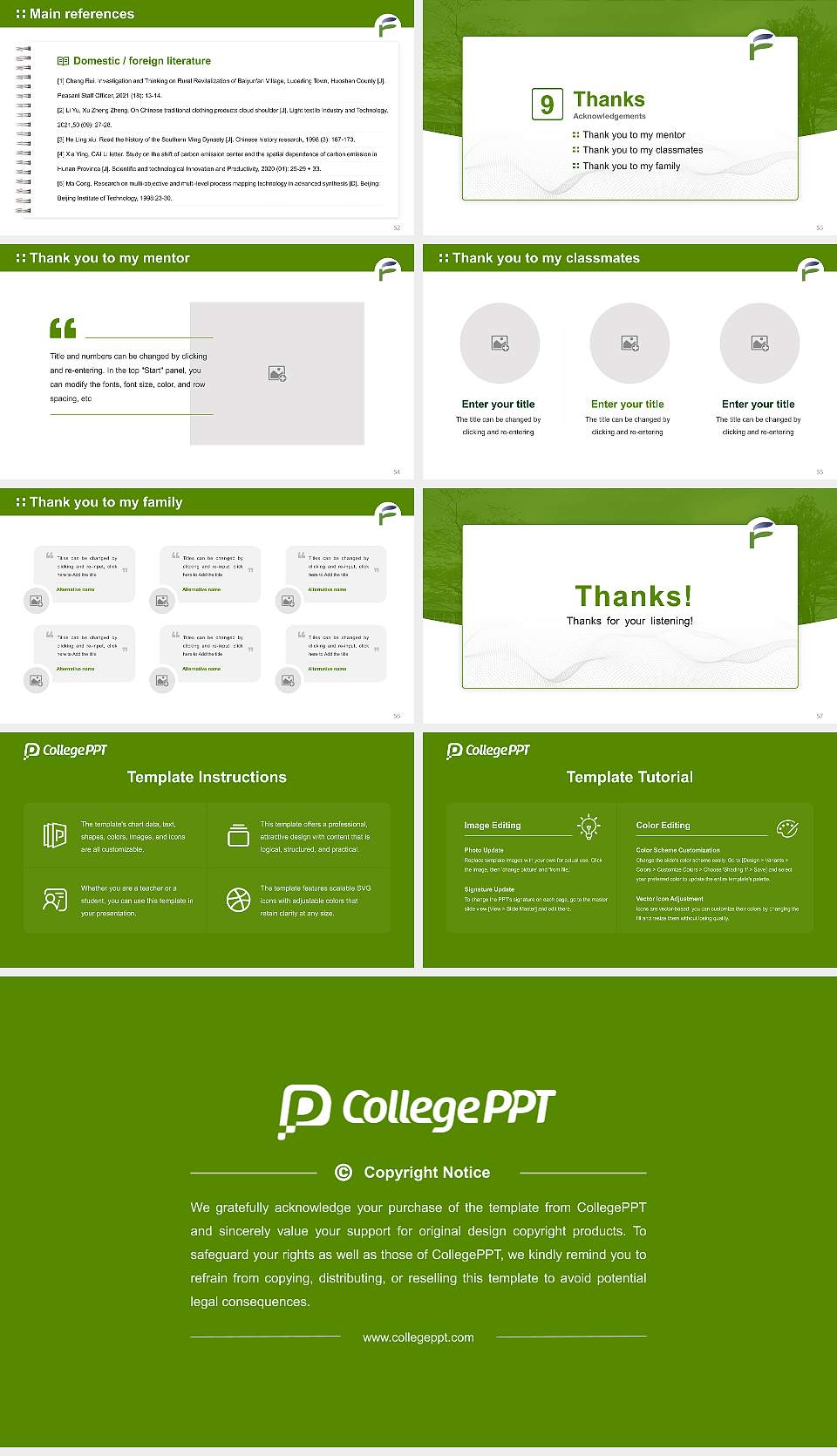Fukushima University Graduation Thesis Defense PPT Template16:9 ratio PPT effect preview image7