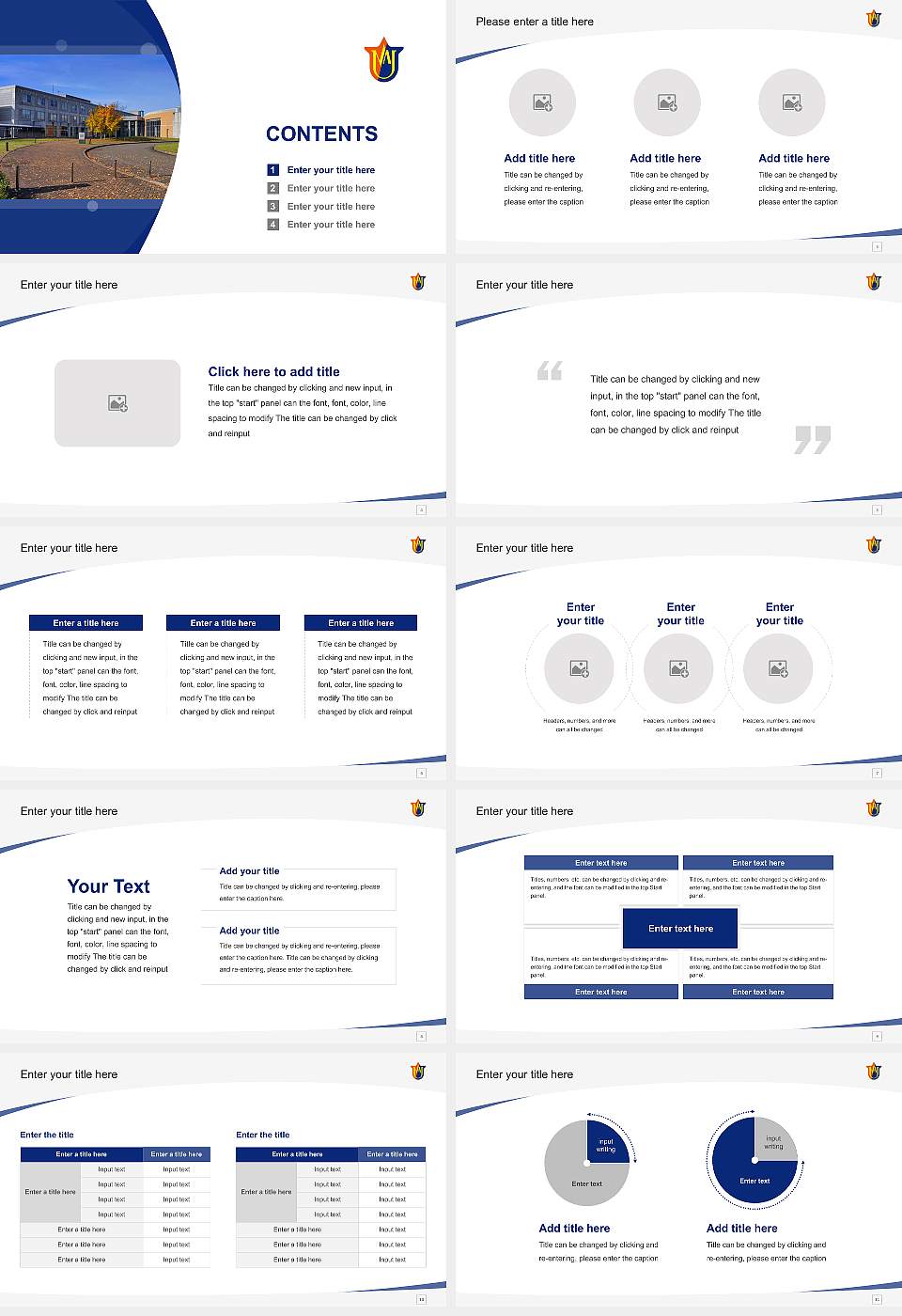 Akita University of Nursing and Welfare Course/Courseware Creation PPT Template16:9 ratio PPT effect preview image2