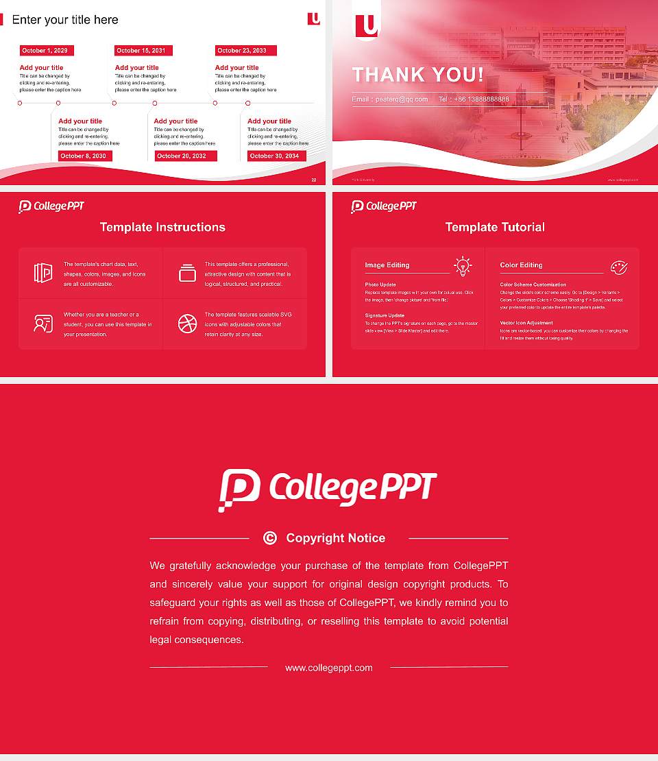 York University Lecture Sharing and Networking Event PPT Template16:9 ratio PPT effect preview image4