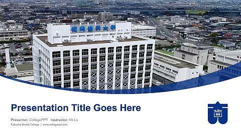 Fukuoka Dental College Course/Courseware Creation PPT Template