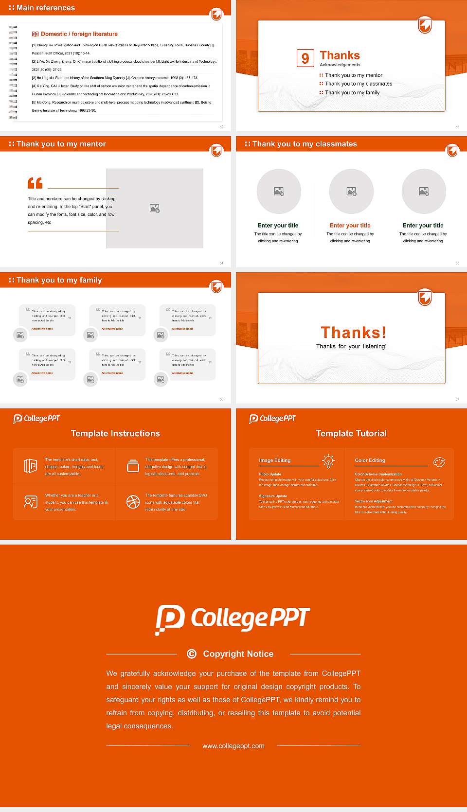 Cape Breton University Graduation Thesis Defense PPT Template16:9 ratio PPT effect preview image7
