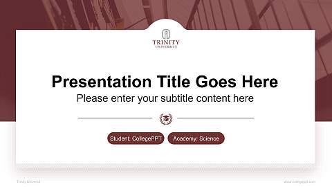 Trinity Universit National Scholarship Defense PPT Template