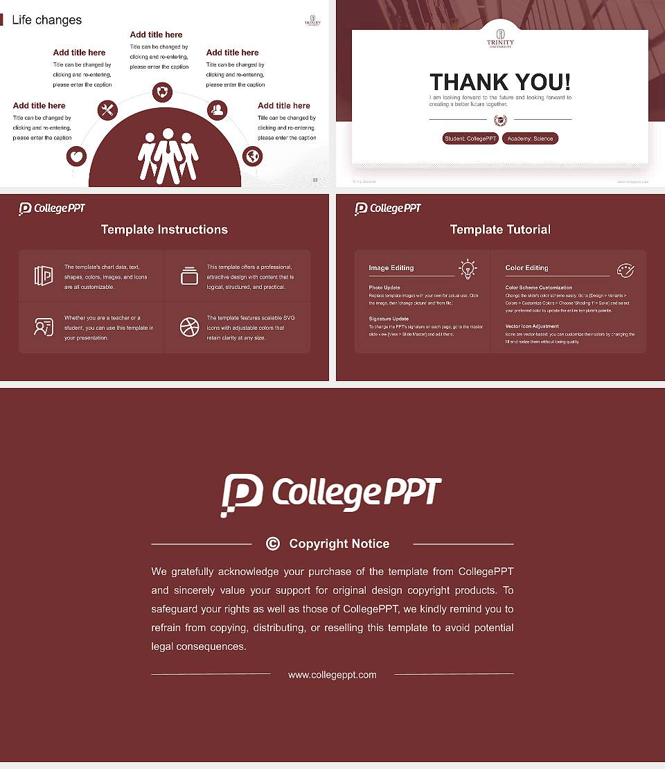 Trinity Universit National Scholarship Defense PPT Template16:9 ratio PPT effect preview image4