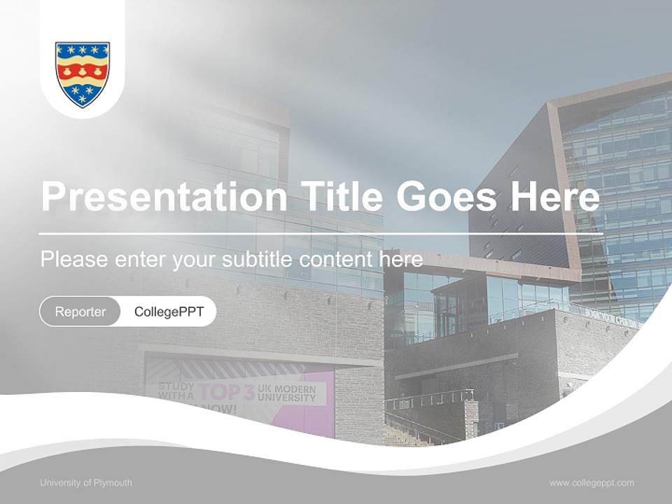 University of Plymouth Lecture Sharing and Networking Event PPT Template4:3 ratio PPT effect preview image4