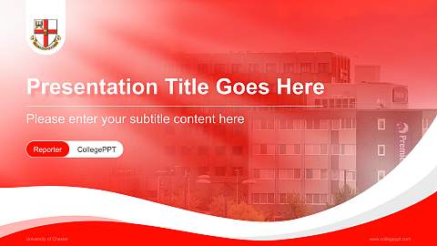 University of Chester Lecture Sharing and Networking Event PPT Template