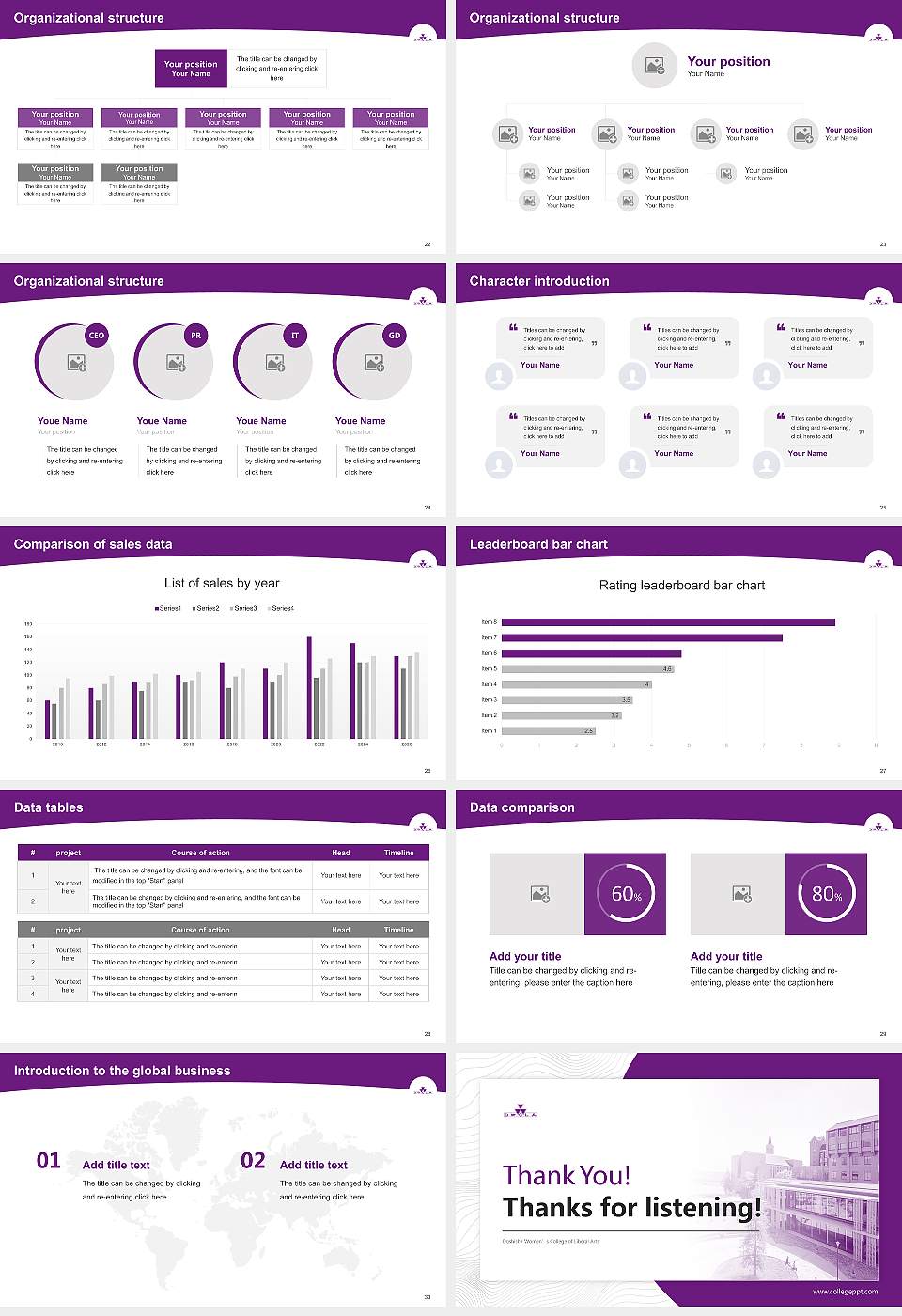 Doshisha Women’s College of Liberal Arts Academic Presentation/Research Findings Report PPT Template16:9 ratio PPT effect preview image4