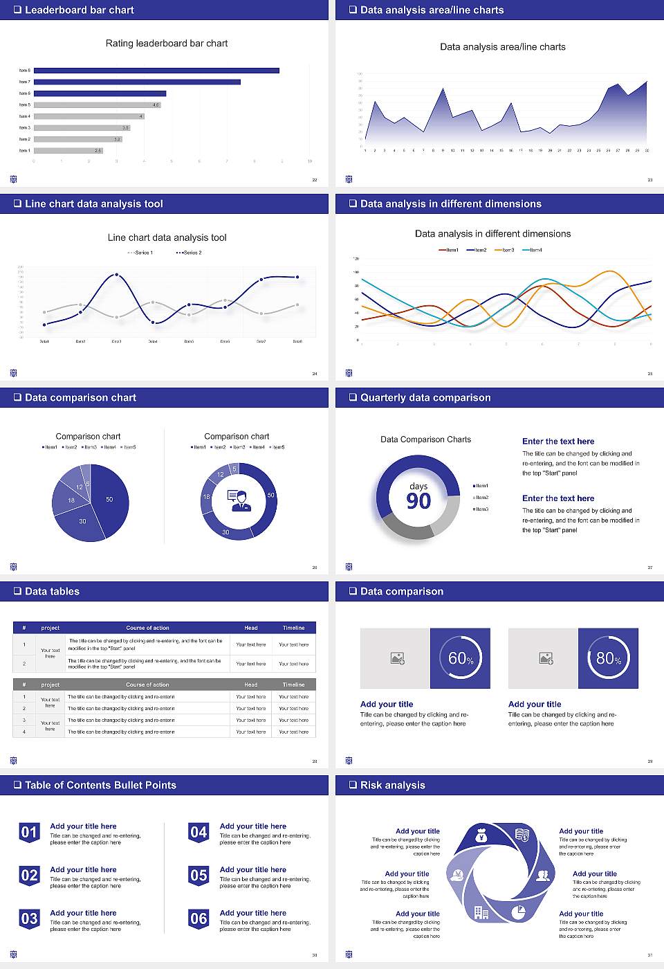 Azabu University General Purpose PPT Template16:9 ratio PPT effect preview image4