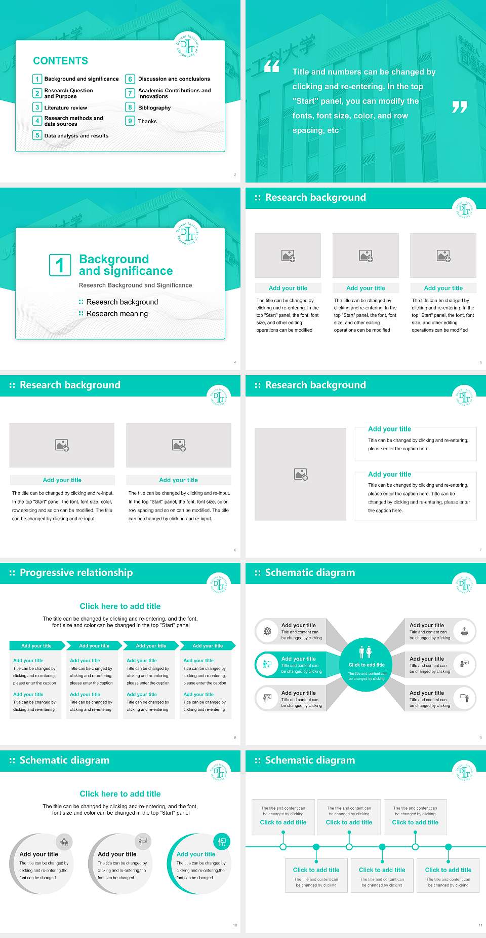 Daiichi Institute of Technology Graduation Thesis Defense PPT Template4:3 ratio PPT effect preview image2