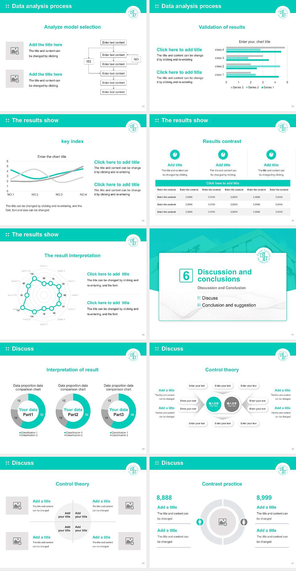 Daiichi Institute of Technology Graduation Thesis Defense PPT Template4:3 ratio PPT effect preview image5