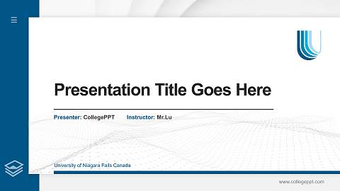 University of Niagara Falls Canada Thesis Proposal/Graduation Defense PPT Template