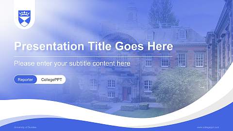 University of Dundee Lecture Sharing and Networking Event PPT Template