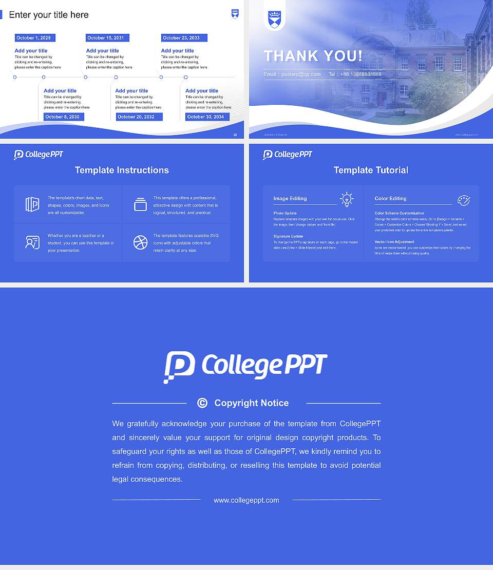 University of Dundee Lecture Sharing and Networking Event PPT Template16:9 ratio PPT effect preview image4