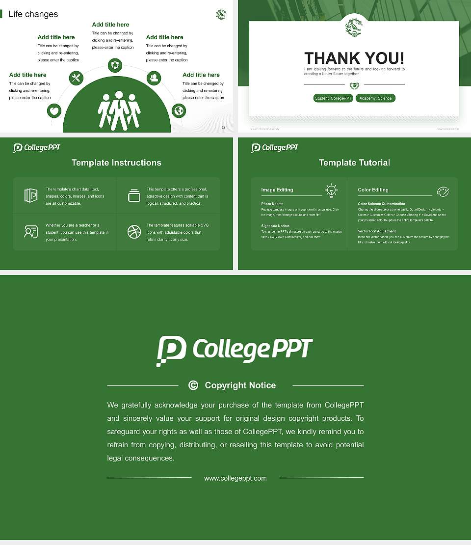 Fukui Prefectural University National Scholarship Defense PPT Template16:9 ratio PPT effect preview image4