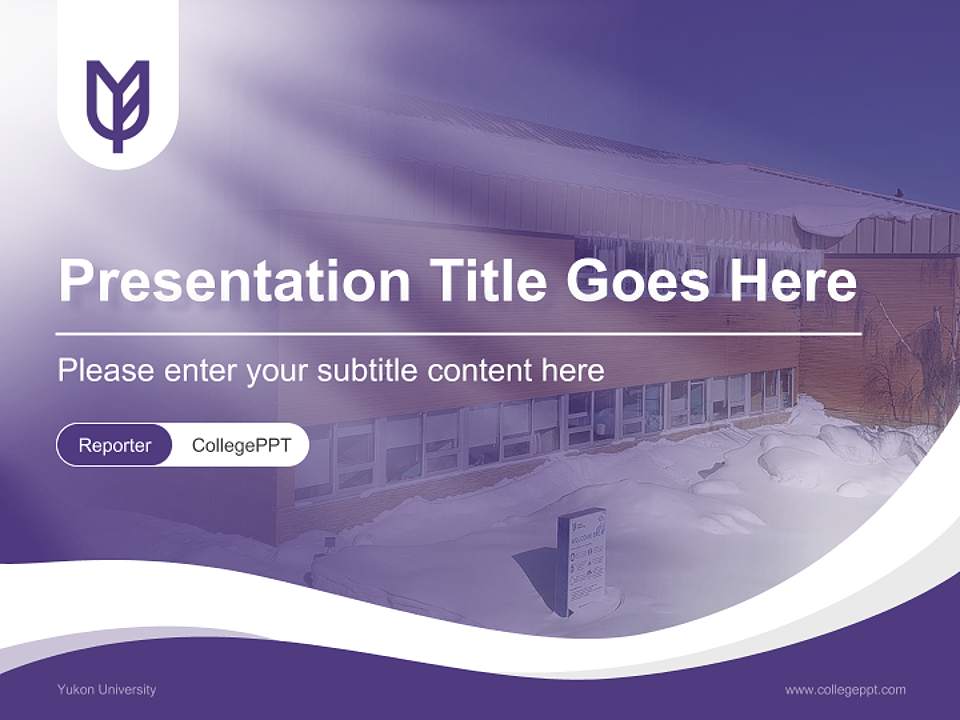 Yukon University Lecture Sharing and Networking Event PPT Template4:3 ratio PPT effect preview image4