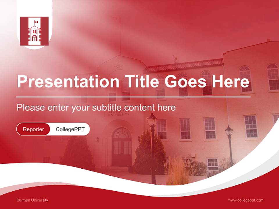 Burman University Lecture Sharing and Networking Event PPT Template4:3 ratio PPT effect preview image4