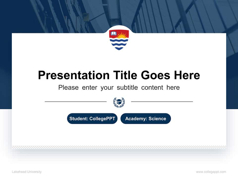 Lakehead University National Scholarship Defense PPT Template4:3 ratio PPT effect preview image4
