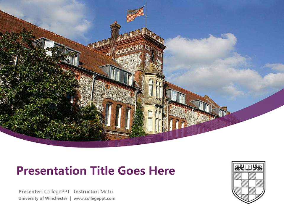 University of Winchester Course/Courseware Creation PPT Template4:3 ratio PPT effect preview image5