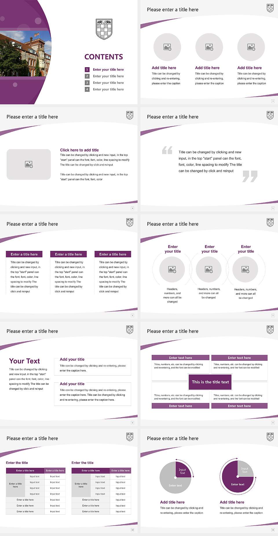 University of Winchester Course/Courseware Creation PPT Template4:3 ratio PPT effect preview image2