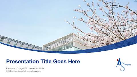 Aichi Shukutoku University Course/Courseware Creation PPT Template