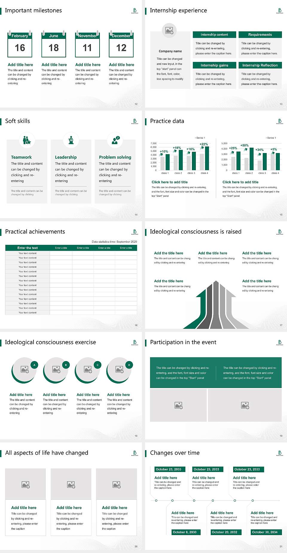 Bunkyo Gakuin University National Scholarship Defense PPT Template4:3 ratio PPT effect preview image3