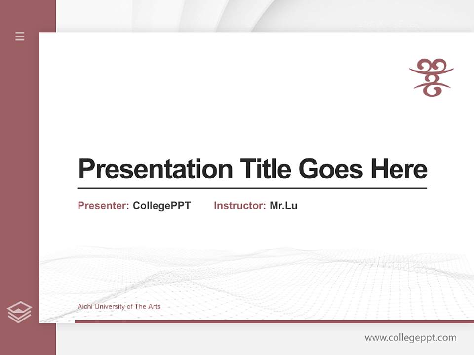 Aichi University of The Arts Thesis Proposal/Graduation Defense PPT Template4:3 ratio PPT effect preview image5